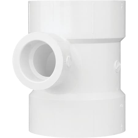 Charlotte Pipe And Foundry 4 In. x 1-1/2 In. Reducing Sanitary PVC Tee PVC 00401  1600HA